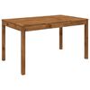 vidaXL Gartentisch LAREN Natur 141 x 80,5 x 75 cm Massivholz Akazie