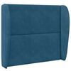 vidaXL Kopfteil Ohr Blau 80 x 23 x 6 cm Samt