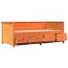 vidaXL Tagesbett ohne Matratze Wachsbraun 80x200 cm Massivholz Kiefer