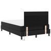 vidaXL Boxspringbett mit Matratze Schwarz 120 x 190 cm Kunstleder