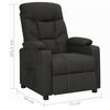 vidaXL Relaxsessel Schwarz Stoff