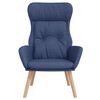 vidaXL Relaxsessel Blau Stoff