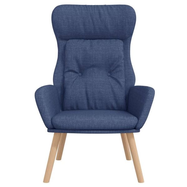 vidaXL Relaxsessel Blau Stoff