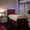 vidaXL Boxspringbett mit Matratze Rosa 80x200 cm Samt