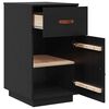 vidaXL Schreibtisch-Schrank Schwarz 40x50x75 cm Massivholz Kiefer