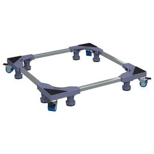 vidaXL Waschmaschinensockel Grau 66 x 66 x 12 cm Edelstahl