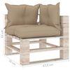 vidaXL 7-tlg. Garten-Lounge-Set aus Paletten mit Kissen Kiefernholz