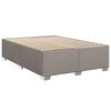 vidaXL Boxspringbett mit Matratze Taupe 140x190 cm Stoff