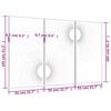 vidaXL 3-tlg. Garten-Wanddeko 105x55 cm Cortenstahl Sonnen-Design