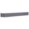 vidaXL Hochbeet Verzinkter Stahl 368x80x36 cm Anthrazit
