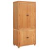 vidaXL Aufbewahrungsm&ouml;bel-Set mit T&uuml;r 2 Stk. Braun 80 x 50 x 180 cm
