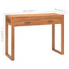 vidaXL Schreibtisch mit 2 Schubladen 100x40x75 cm Teakholz