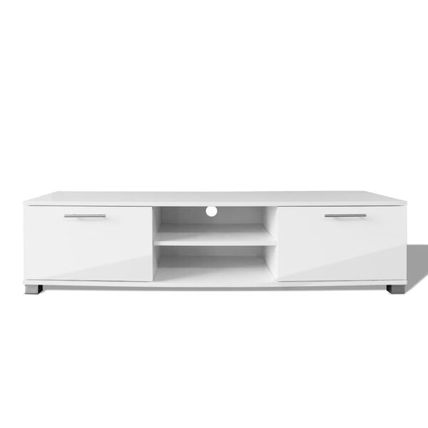 vidaXL TV-Schrank Hochglanz-Weiß 120x40,5x35 cm