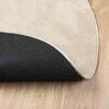 vidaXL Bereichsteppiche Oval HUARTE Beige 80 x 150 cm 100 %Polyester