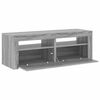 vidaXL TV-Schrank mit LED-Leuchten Grau Sonoma 120x35x40 cm