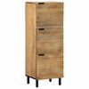 vidaXL Highboard Braun 40x33x110 cm Massivholz Mango
