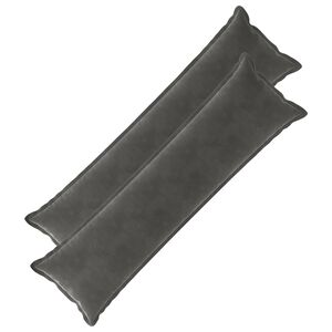 vidaXL Kissen mit Kissen HOUTEN 2 Stk. Dunkelgrau Samt
