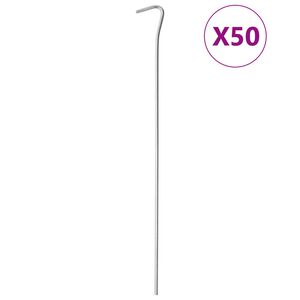 vidaXL Zeltheringe 50 Stk. 30 cm &Oslash;4 mm Verzinkter Stahl