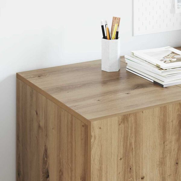 vidaXL Schreibtisch Artisan-Eiche 140 x 50 x 75 cm Holzwerkstoff