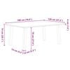 vidaXL Esstisch mit Baumkante 180x120x74 cm Massivholz Eiche Rechteckig
