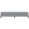 vidaXL Boxspringbett mit Matratze Hellgrau 90 x 190 cm Stoff