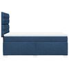 vidaXL Boxspringbett mit Matratze Blau 90x200 cm Stoff