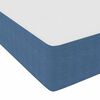 vidaXL Boxspringbett Blau und Wei&szlig; 120 x 190 cm Cordstoff