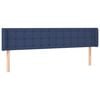 vidaXL Kopfteil mit Ohren Blau 183x16x78/88 cm Stoff