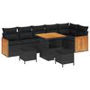 vidaXL Gartensofa-set 9 stk. 9-Sitzanzahl Schwarz