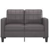 vidaXL 2-Sitzer-Sofa Grau 120 cm Kunstleder