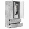 vidaXL Badezimmerschrank Beton Grau 79,5 x 49 x 156 cm Holzwerkstoff
