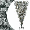 vidaXL Umgedrehter k&uuml;nstlicher Weihnachtsbaum mit Scharnieren 150 cm