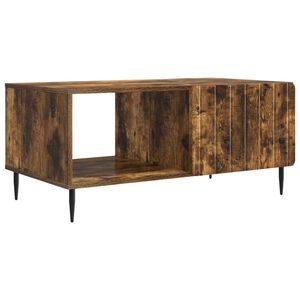 vidaXL Couchtisch Ger&auml;ucherte Eiche 90 x 50 x 40 cm Holzwerkstoff