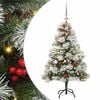 vidaXL K&uuml;nstlicher Weihnachtsbaum Gr&uuml;n und Wei&szlig; 150 cm