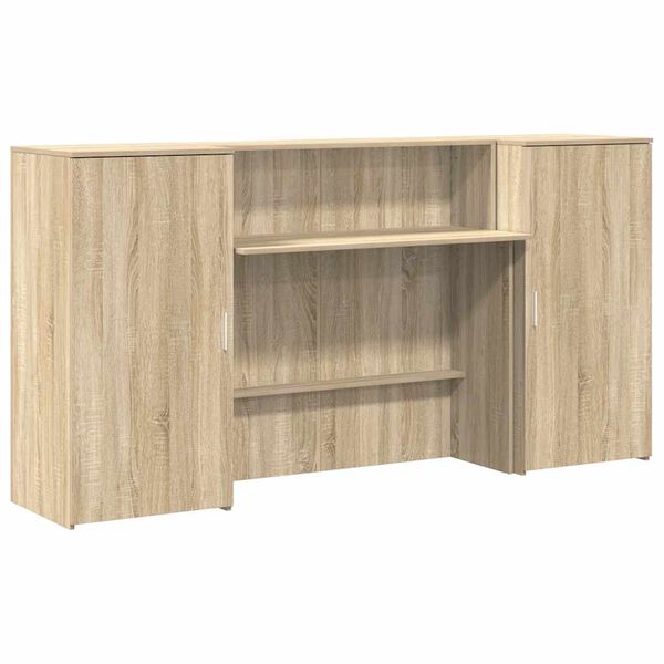 vidaXL Empfangstheke Sonoma-Eiche 200x50x103,5 cm Holzwerkstoff