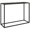 vidaXL Konsolentisch Schwarz 100x35x75 cm Hartglas