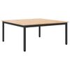 vidaXL Couchtisch Natur 100 x 100 x 45 cm Massives Kiefernholz
