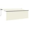 vidaXL Einziehbare Markise Creme 350 x 200 cm Polyester und Aluminium