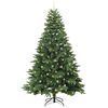 vidaXL K&uuml;nstlicher Weihnachtsbaum mit 300 LEDs Gr&uuml;n 240 cm PE und PVC