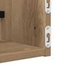 vidaXL Wandregal Wandmontiert 2 pcs Artisan-Eiche 80 x 16 x 14 cm