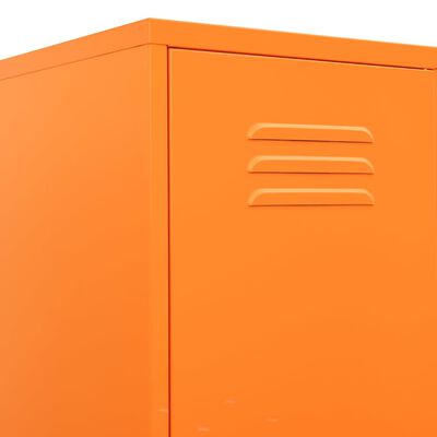 vidaXL Schließfachschrank Orange 35x46x180 cm Stahl