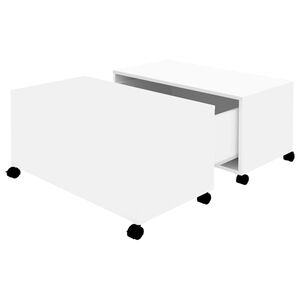 vidaXL Couchtisch Wei&szlig; 75x75x38 cm Holzwerkstoff