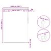 vidaXL Verdunkelungsrollo 144,4 x 230 cm, Stoffbreite 140 cm, Wei&szlig;