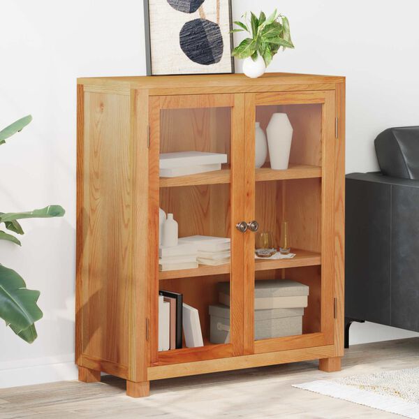 vidaXL Schrank mit Regal mit T&uuml;r Braun 80 x 35 x 95 cm Holzwerkstoff