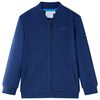 vidaXL Kinder-Sweatshirt mit Rei&szlig;verschluss Marineblau 104
