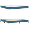 vidaXL Boxspringbett mit Matratze Dunkelblau 200 x 200 cm Stoff