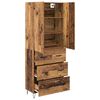 vidaXL Highboard mit Schubladen 2 pcs Altholz Holzwerkstoff