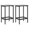 vidaXL Barhocker 2 stk. Sonoma-Grau 40 x 32 x 74 cm Holzwerkstoff