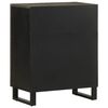 vidaXL Sideboard Schwarz 60x33x75 cm Massivholz Mango