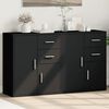vidaXL Sideboards 2 Stk. Schwarz 60x31x70 cm Holzwerkstoff